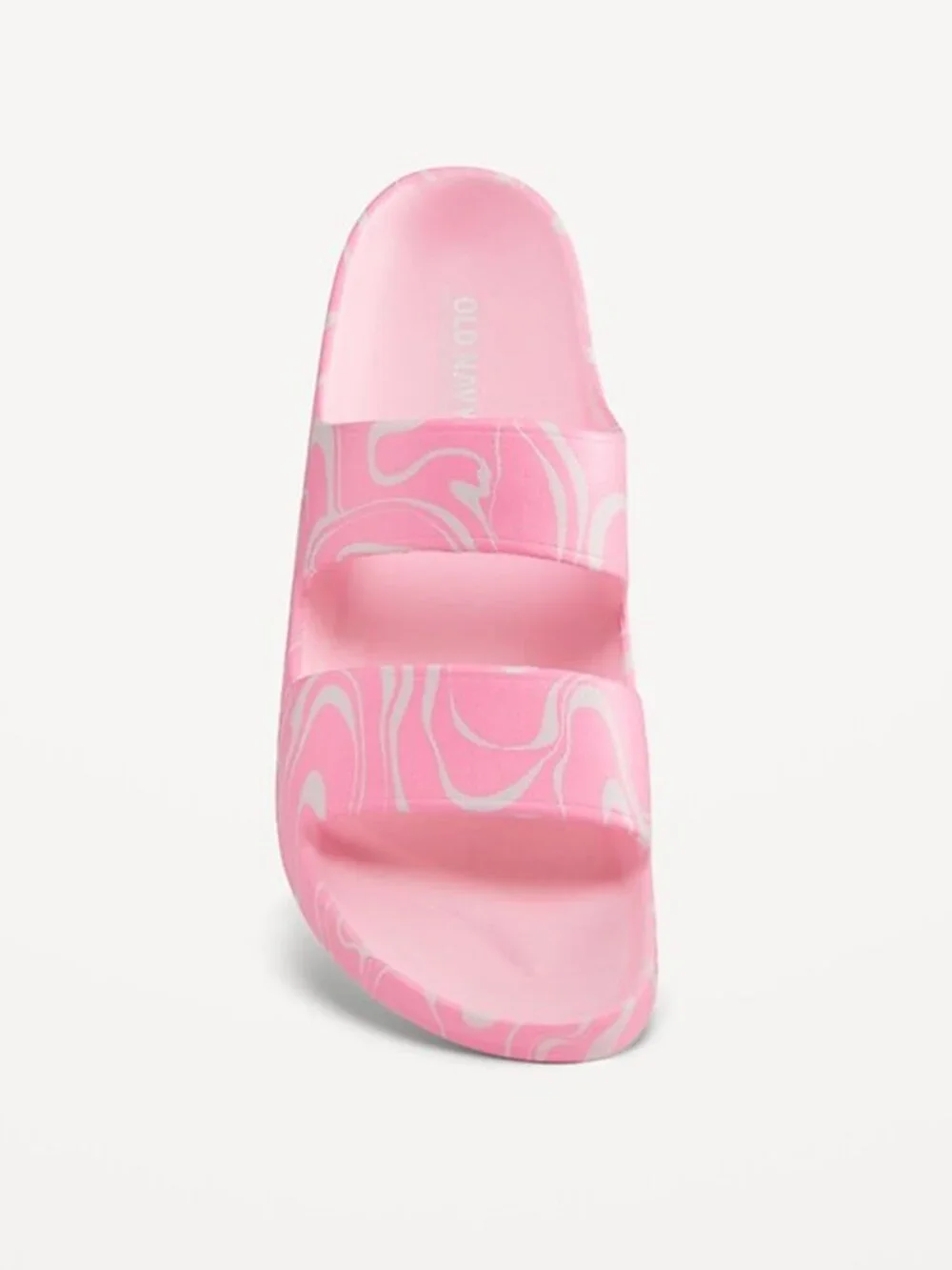 Old Navy pink slide sandals 1/2